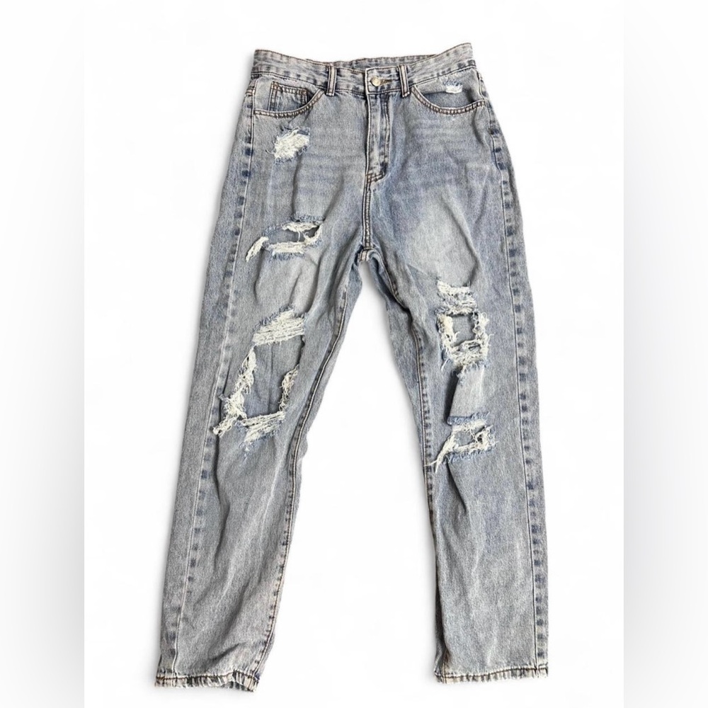 SHEIN Women’s Distressed Ripped Jeans Size Medium